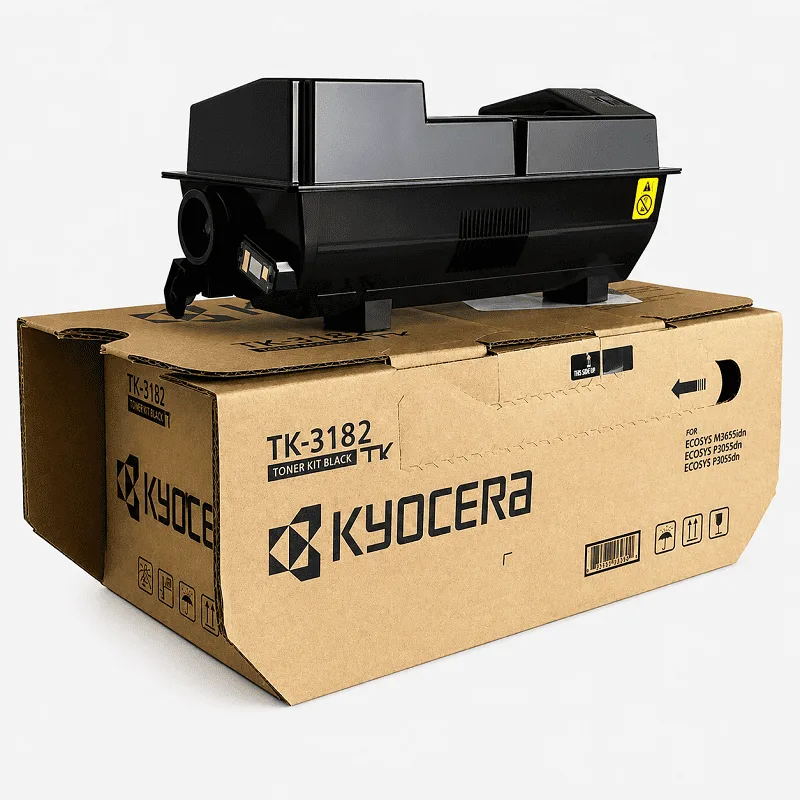 Tóner Kyocera TK-3182 original para modelo Ecosys M3655idn, empaque sellado de fábrica