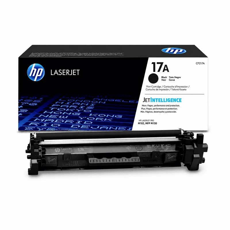 Cartucho de tóner HP 17A CF217A negro, compatible con HP Pro M102w y MFP M130fn
