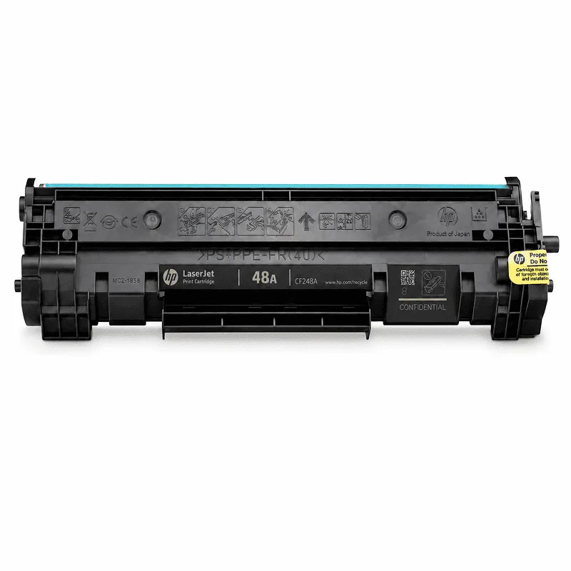 Empaque de tóner HP CF248A 48A negro para HP M28, con código de autenticidad visible