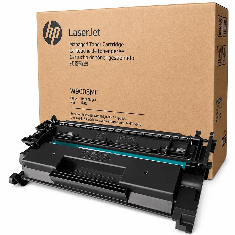 Toner HP W9008MC Negro  Managed E50145DN, E52645 23,000 Paginas