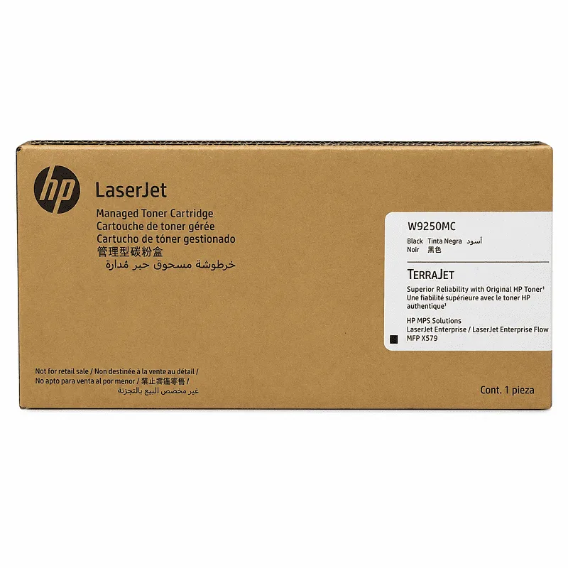 Cartucho de tóner HP W9250MC negro original con código W9250MC para HP X57945dn